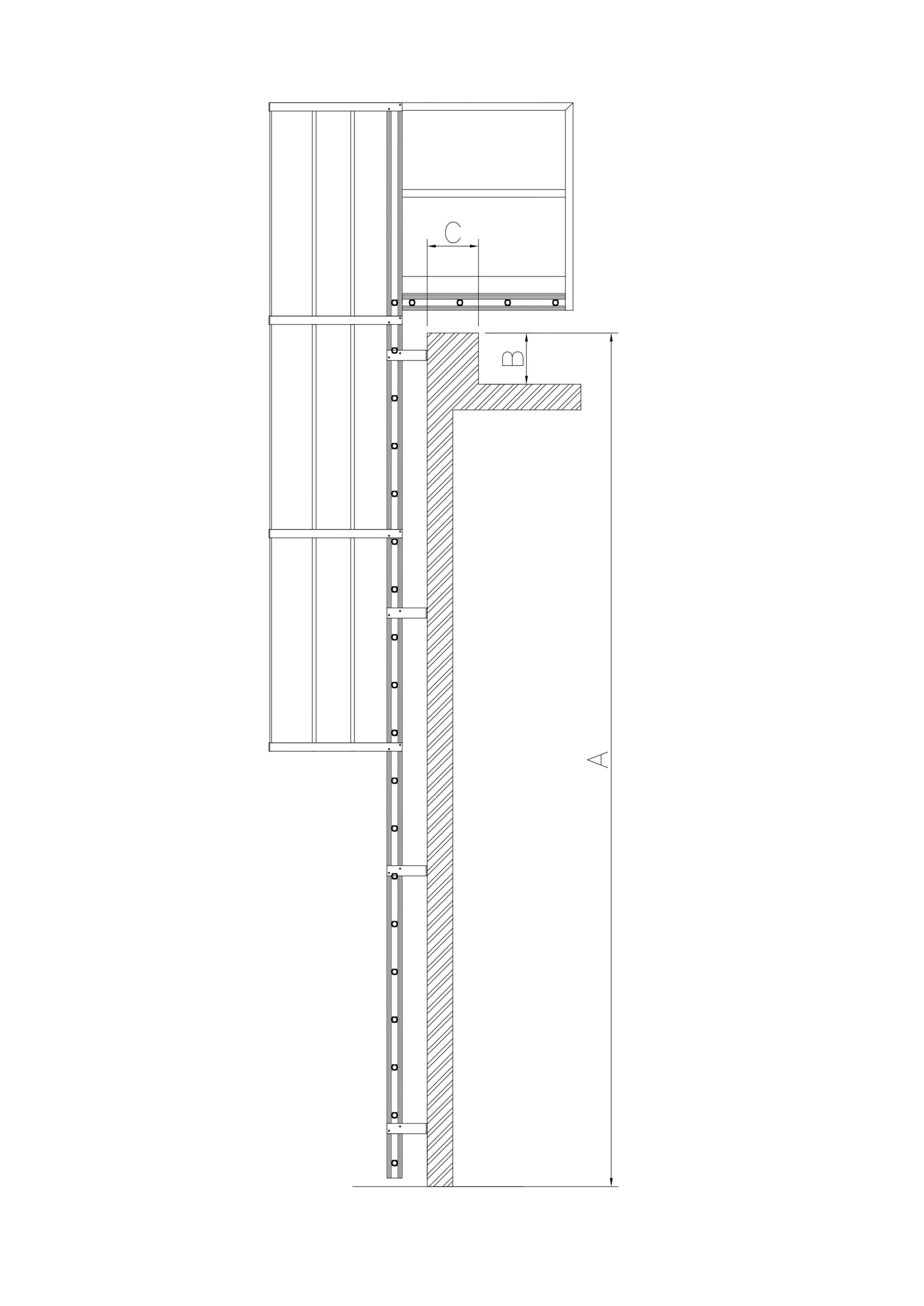 Inmeettekening Kooiladder 2023 eenvoudig